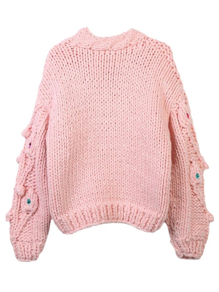Candy Jewels Warm Knit Sweater - Kelly Obi New York