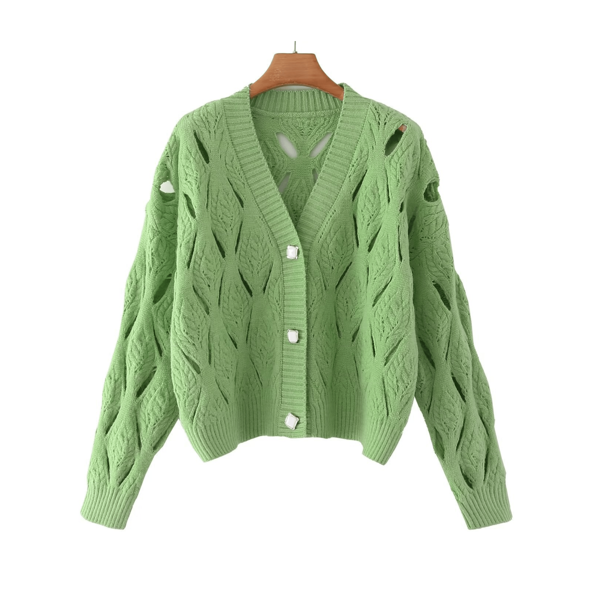 Diagonal button best sale up cardigan