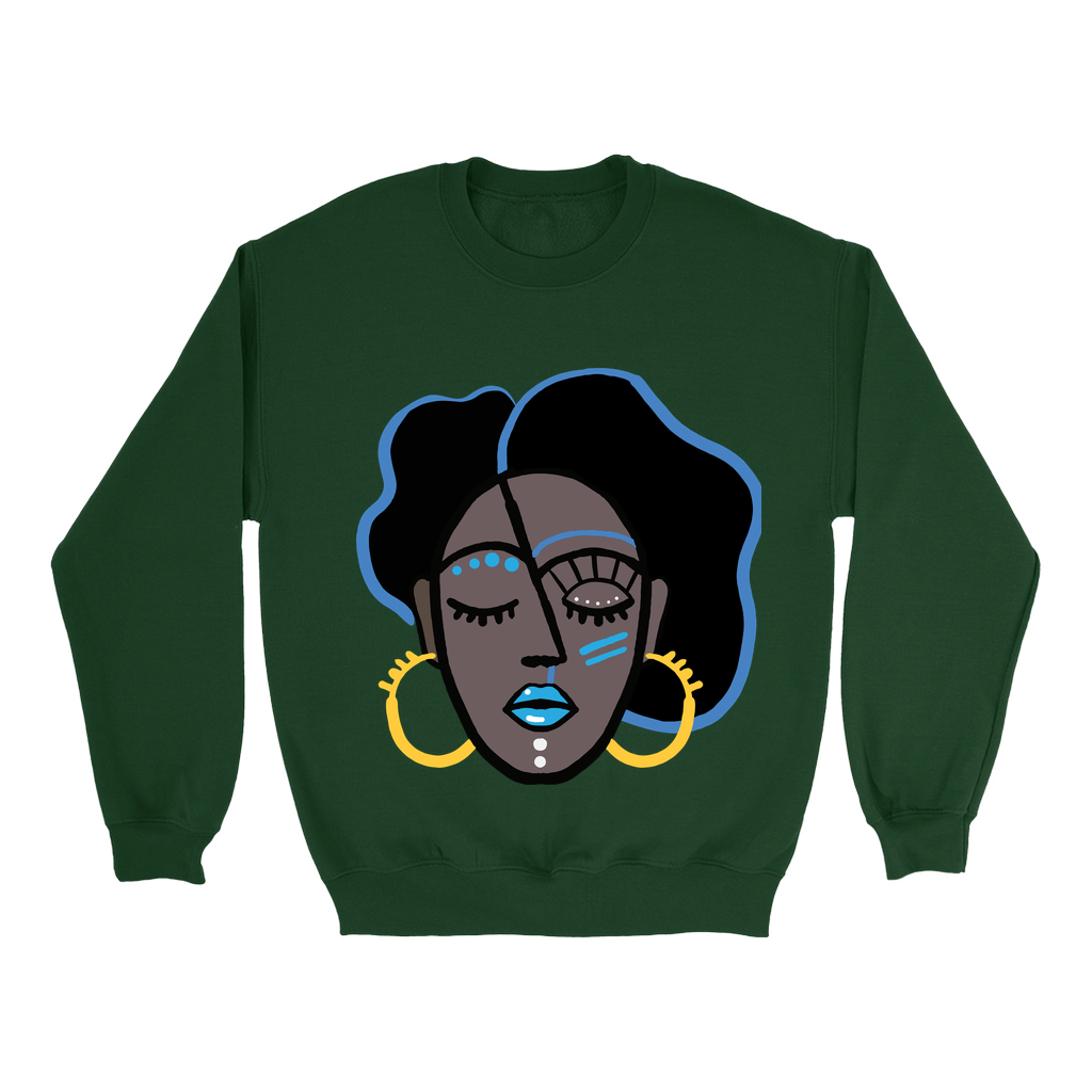 Mocha Afro Blue Sweatshirt