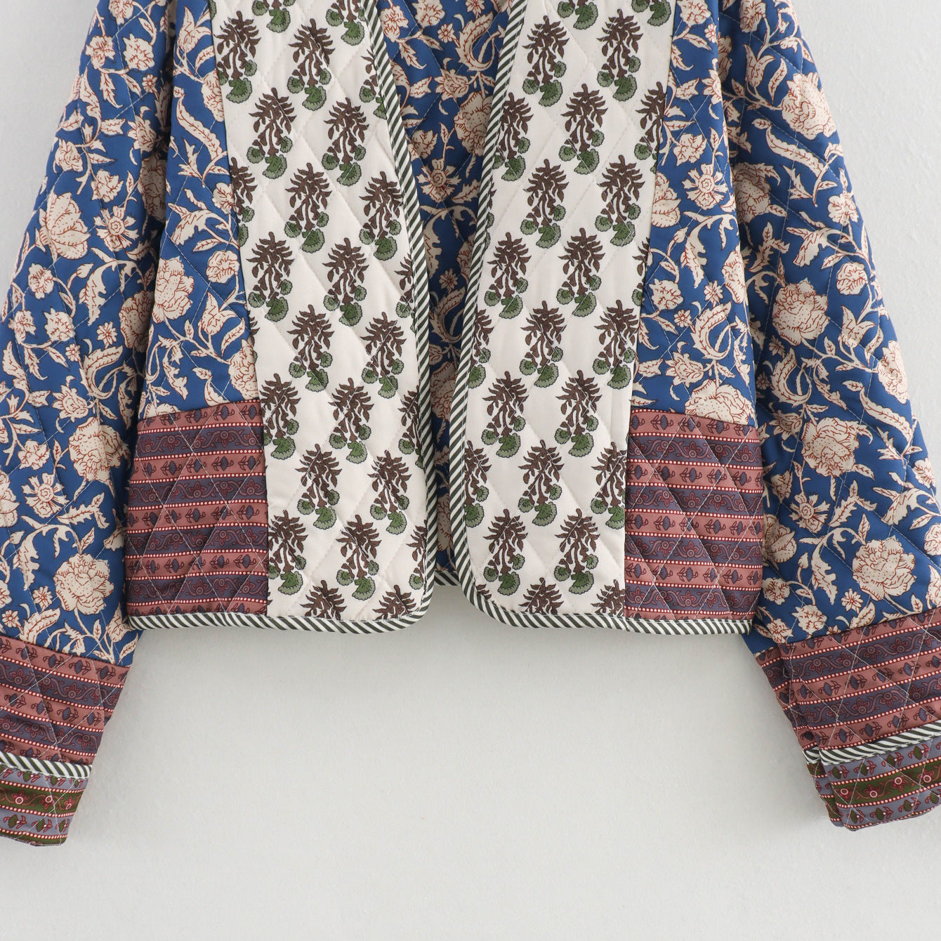 Pre Order:  Double-Sided Print Quilted Loose Cotton Jacket