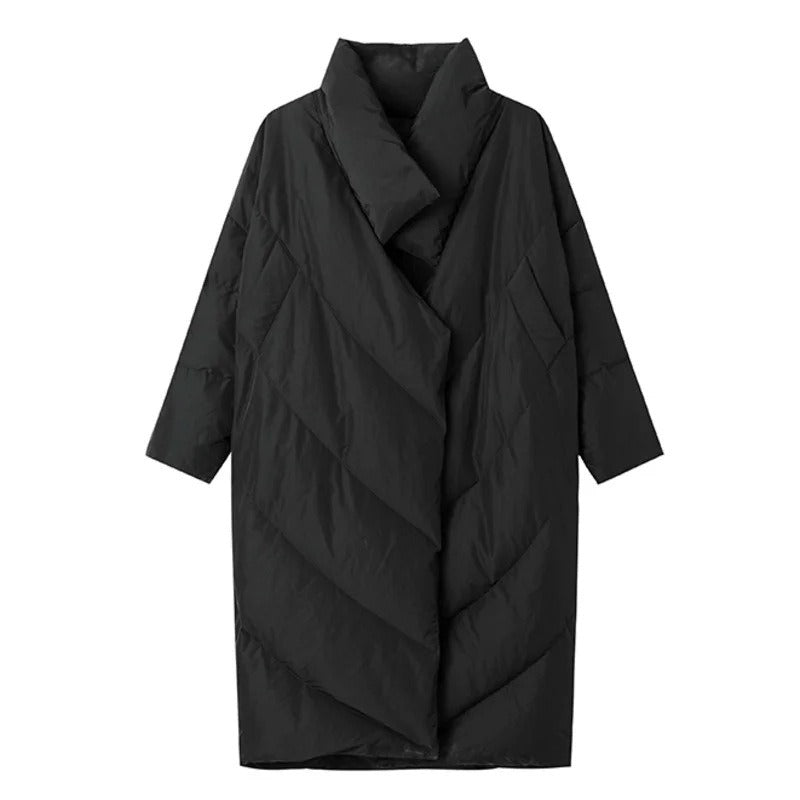 Shawl Collar Long Oversized Coat