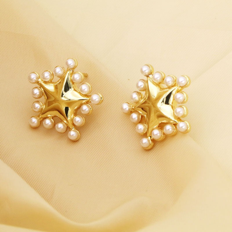 Pre Order:  Pearl Butterfly Love Star Earrings