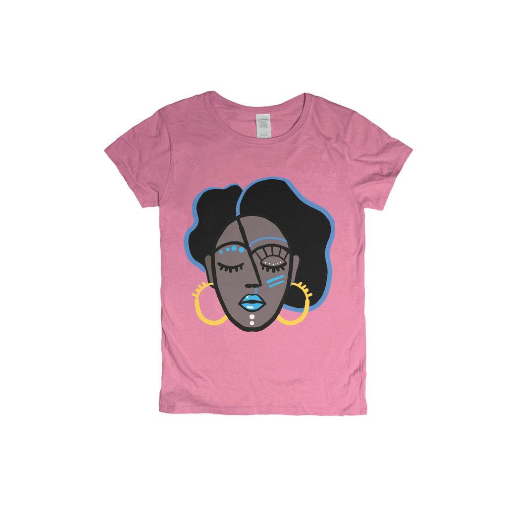 Mocha Afro Blue T-Shirt