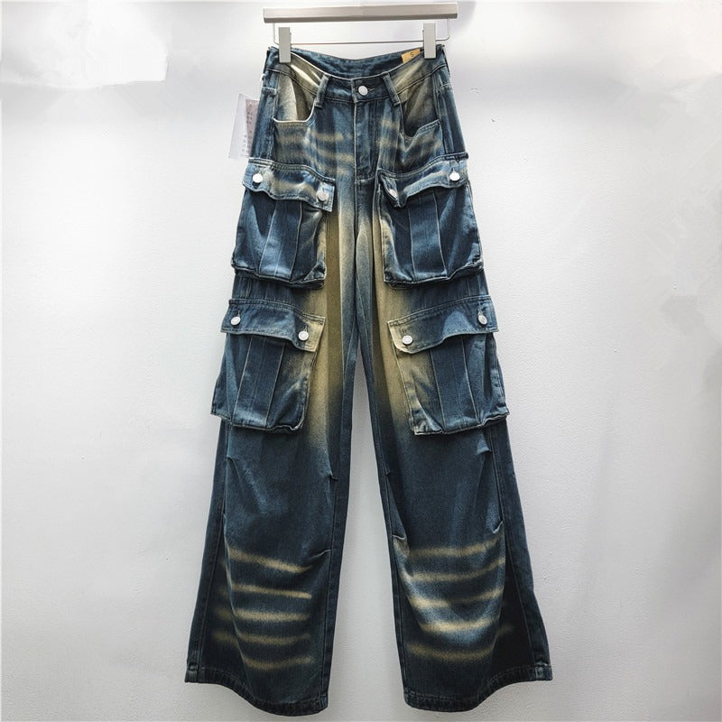 Pre Order:  Distressed Vintage Work Jeans