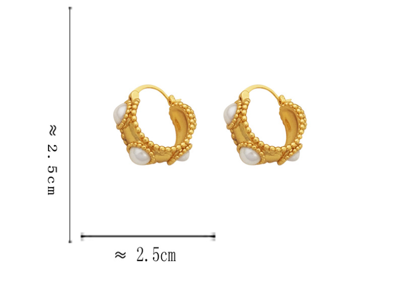 Pre Order:  Ancient Style Hoop Earrings