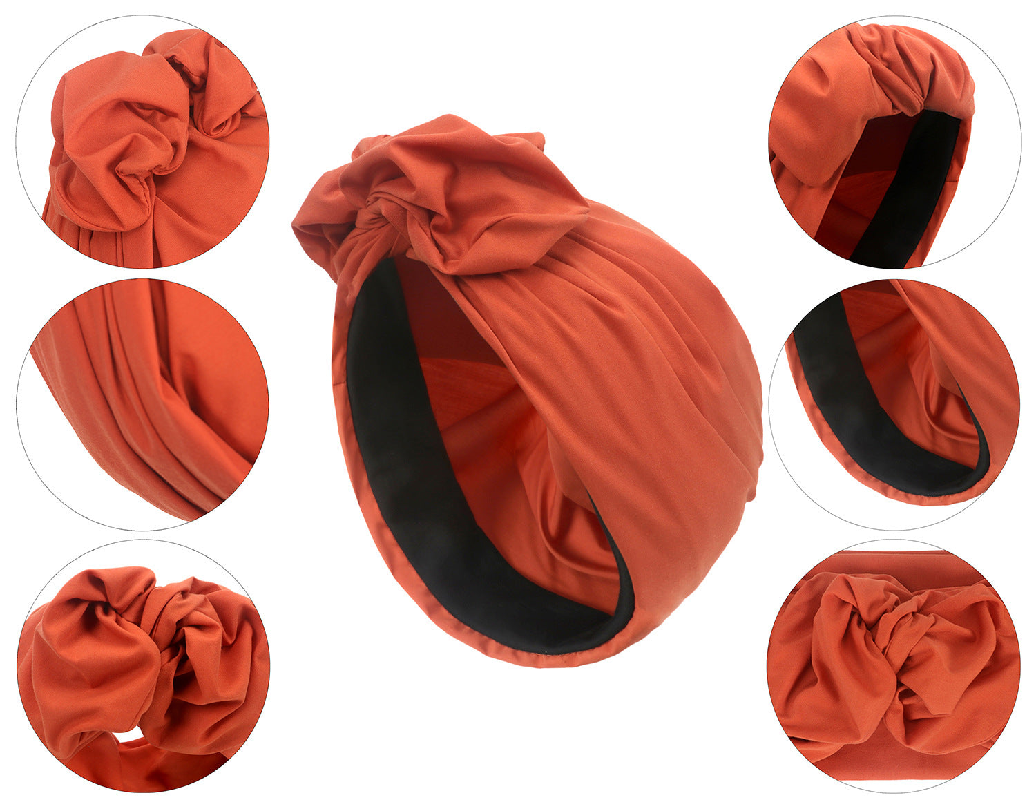 Pre Order:  Retro Solid Multi-Strap Turban