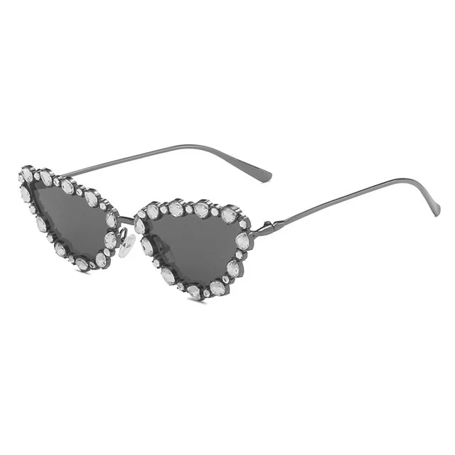 Pre Order:  Rhinestones Cat Eyes UV400 Sunglasses