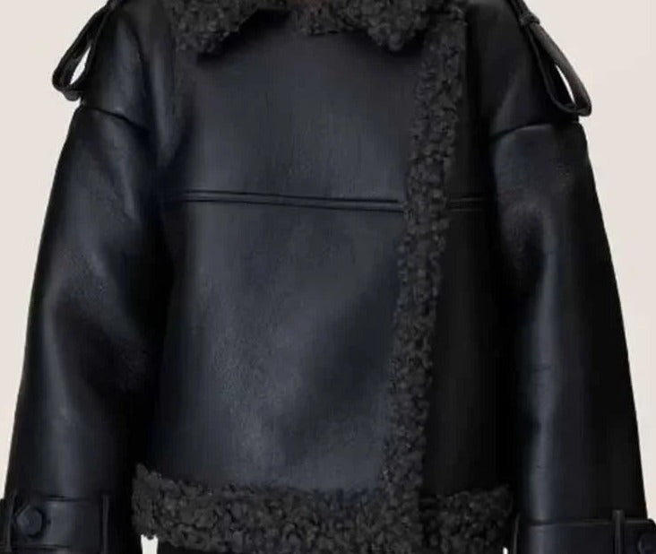 Pre Order:  Faux Fur Trimmed Belted Jacket