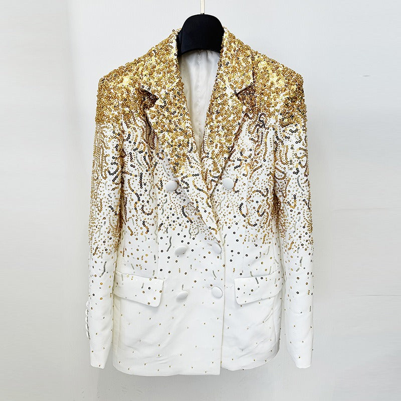 Pre Order:  Sequined Double Breasted Blazer