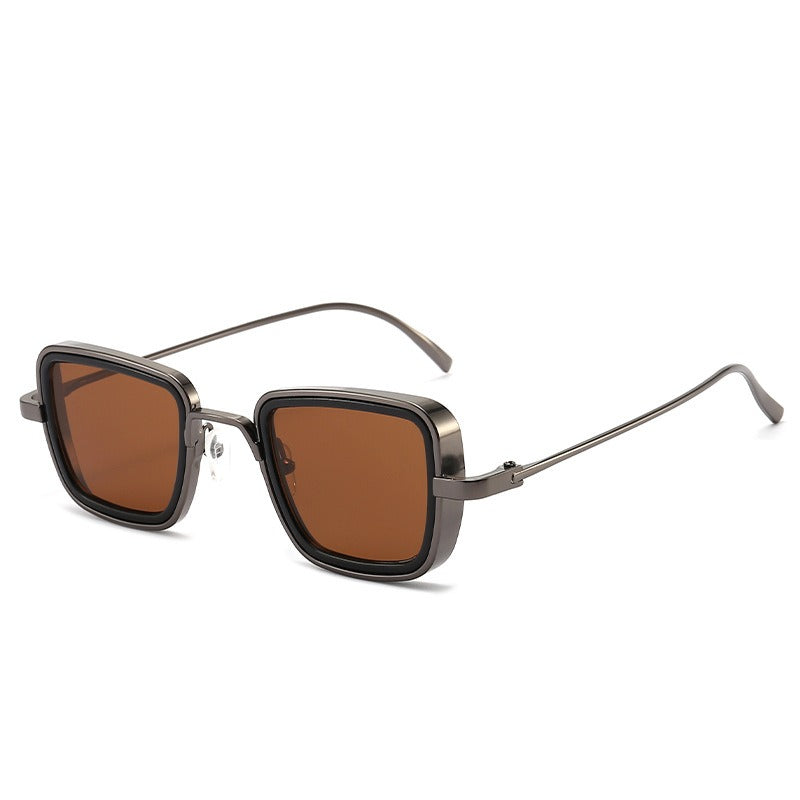 Pre Order:  Square Metal Frame Colored Sunglasses