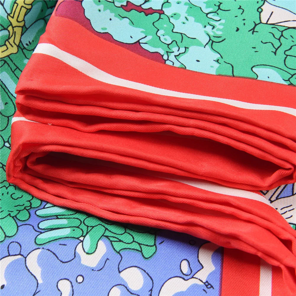 Under The Sea Silk Scarf