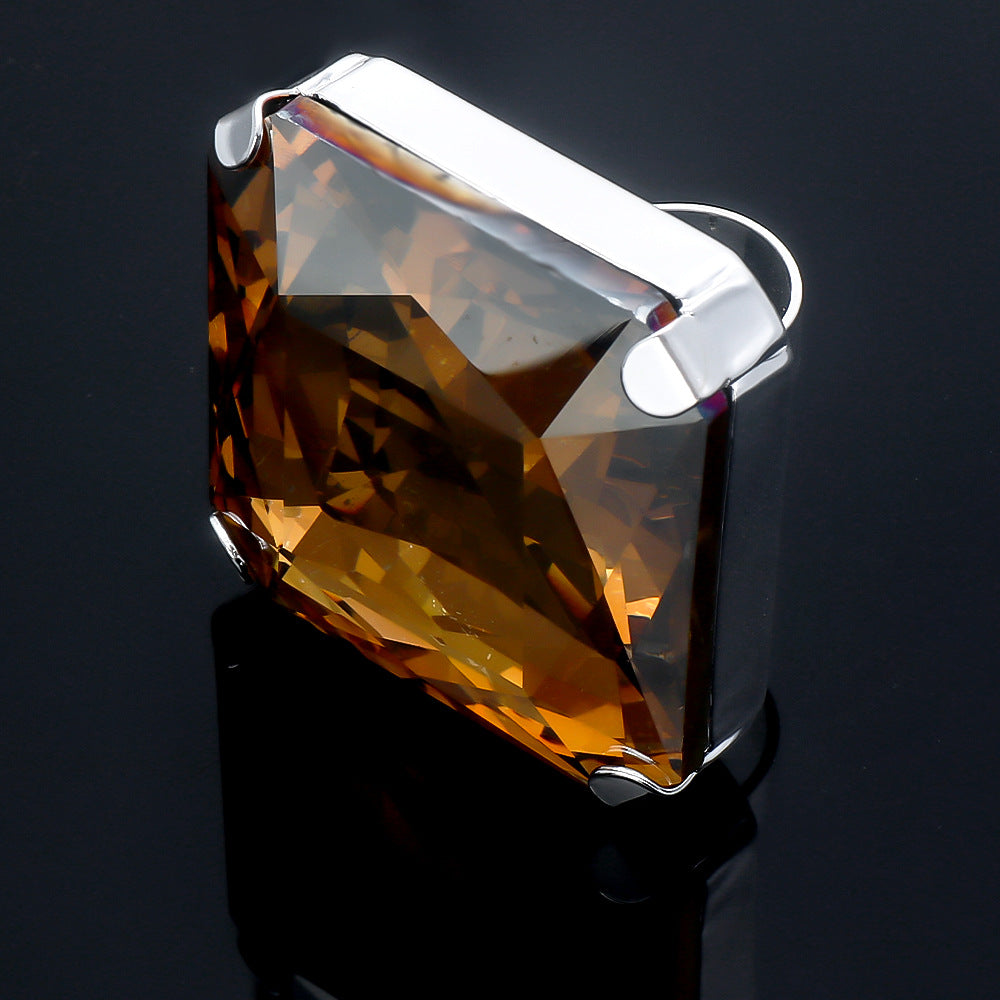 Pre Order:  Oversized Square Gem Ring