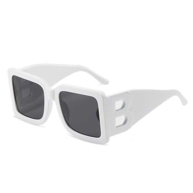 Pre Order:  Large Square Frame B Motif Sunglasses