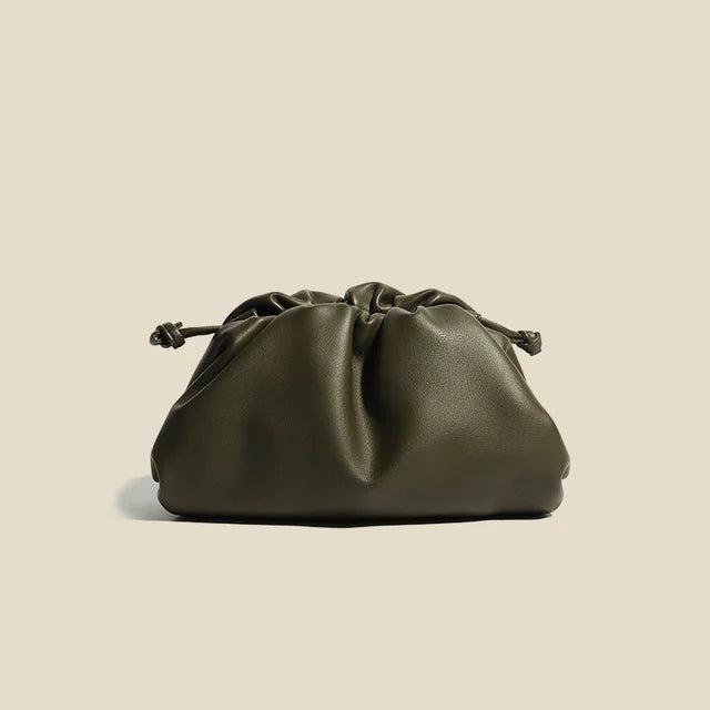 Dumpling Solid Soft Vegan Leather Crossbody Bag