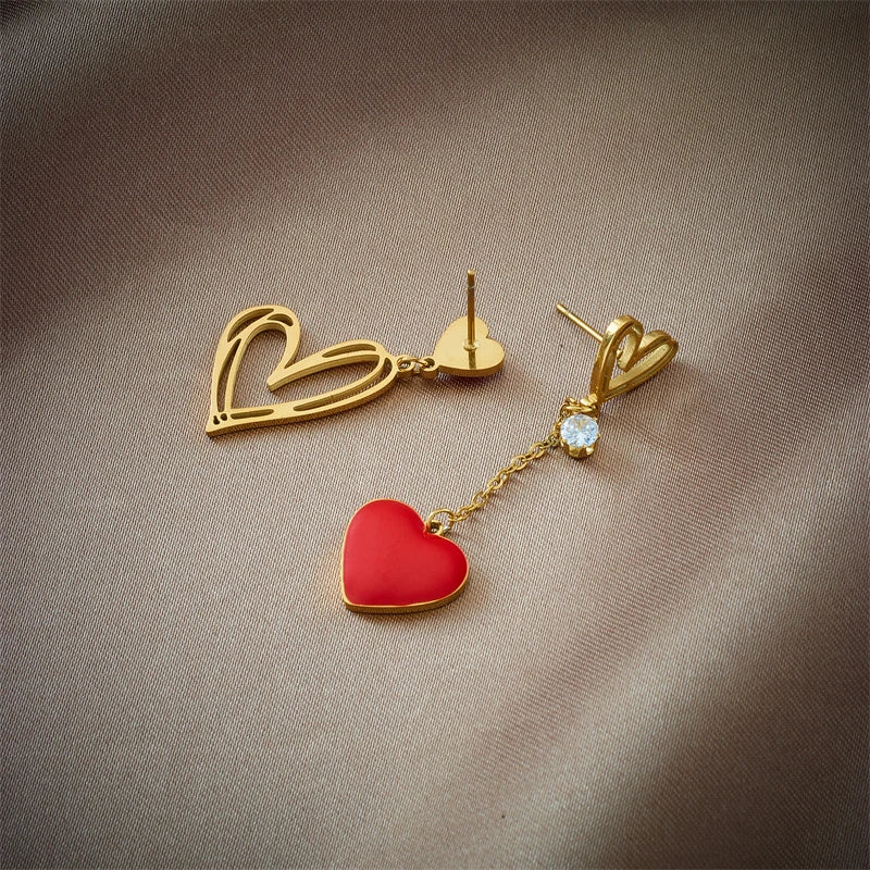 Pre Order:  Heart Cascade Dangling Earrings