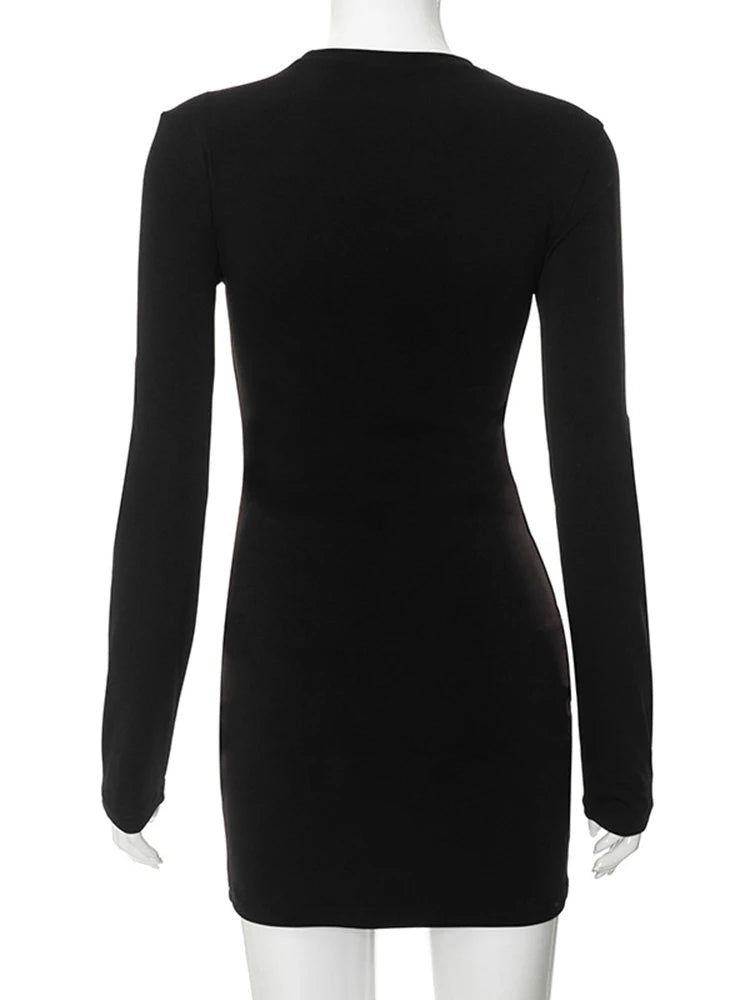 Female Silhouette Bodycon Mini Dress