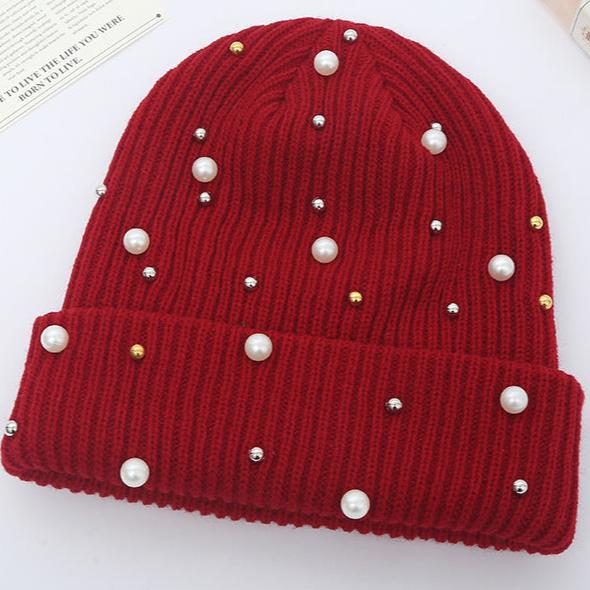 Pre Order:  Wool Pearl Knitted Beanie