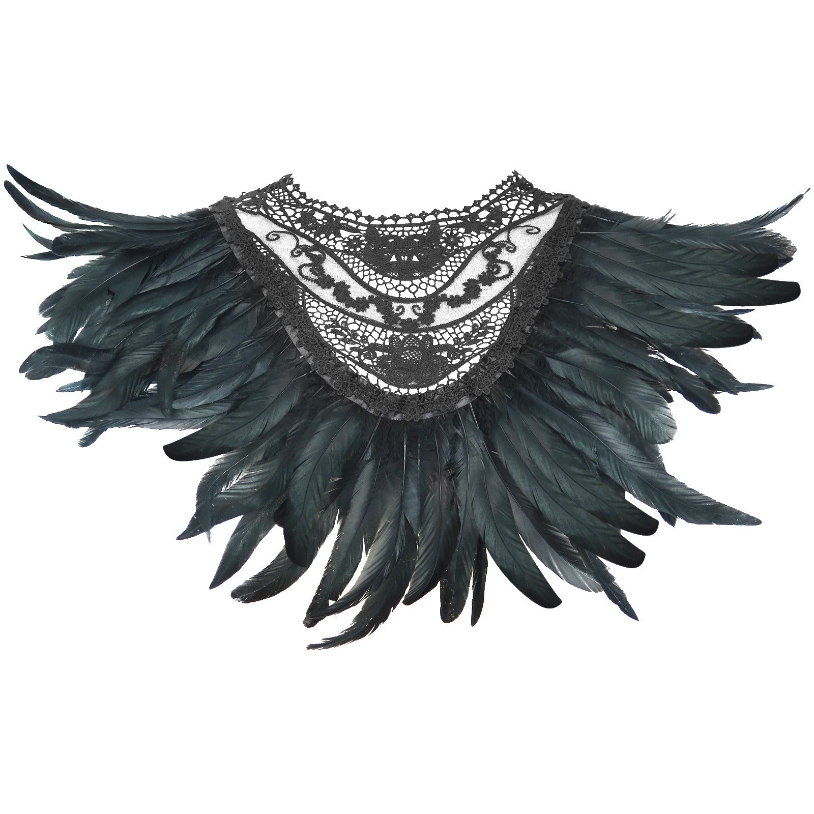 Cosplay Gothic Feather Shawl