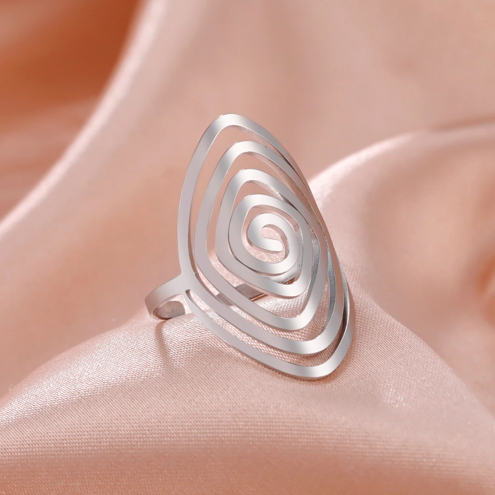 Pre Order:  Spiral Maze Stainless Steel Ring