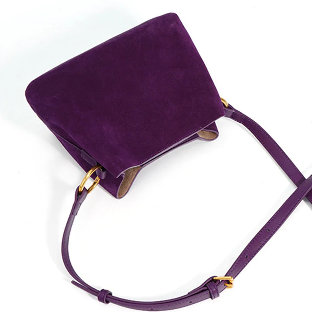 Pre Order:  Matte Faux Suede Mini Handbag