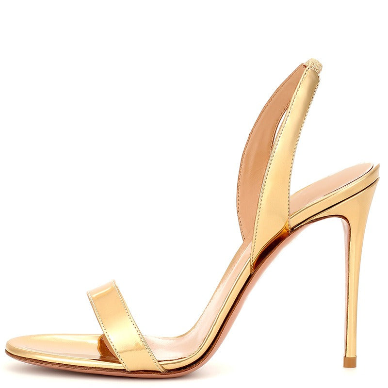 Pre Order:  Open Toe Stiletto Heels Sandals