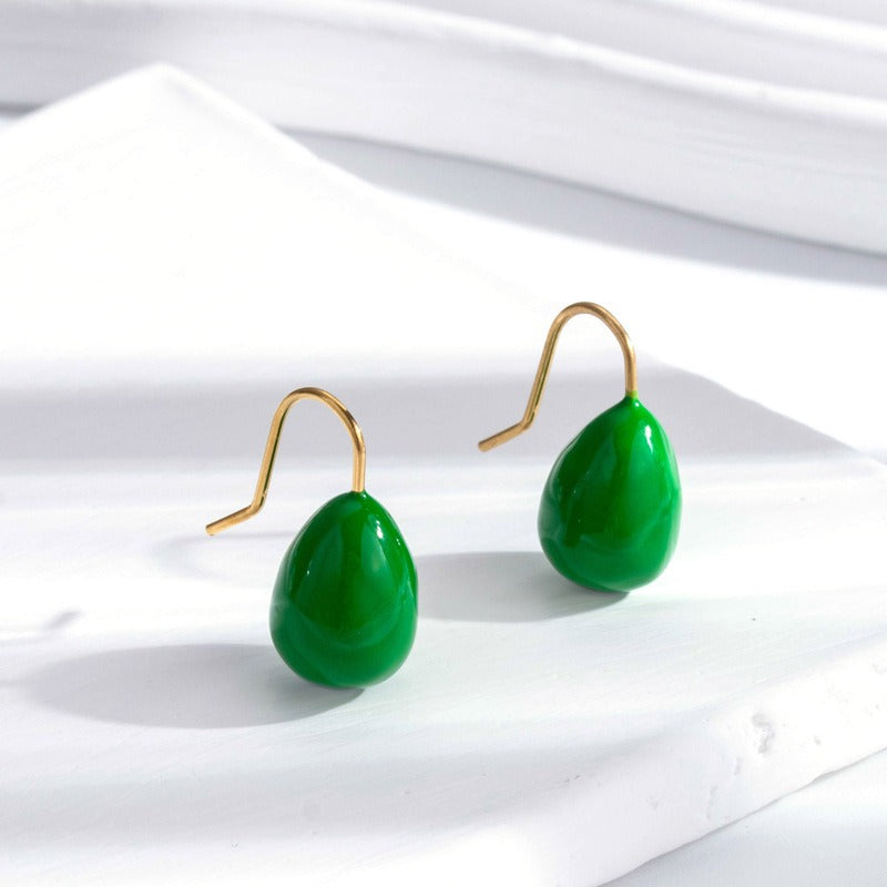 Pre Order:  Water Drop Candy Hook Earrings