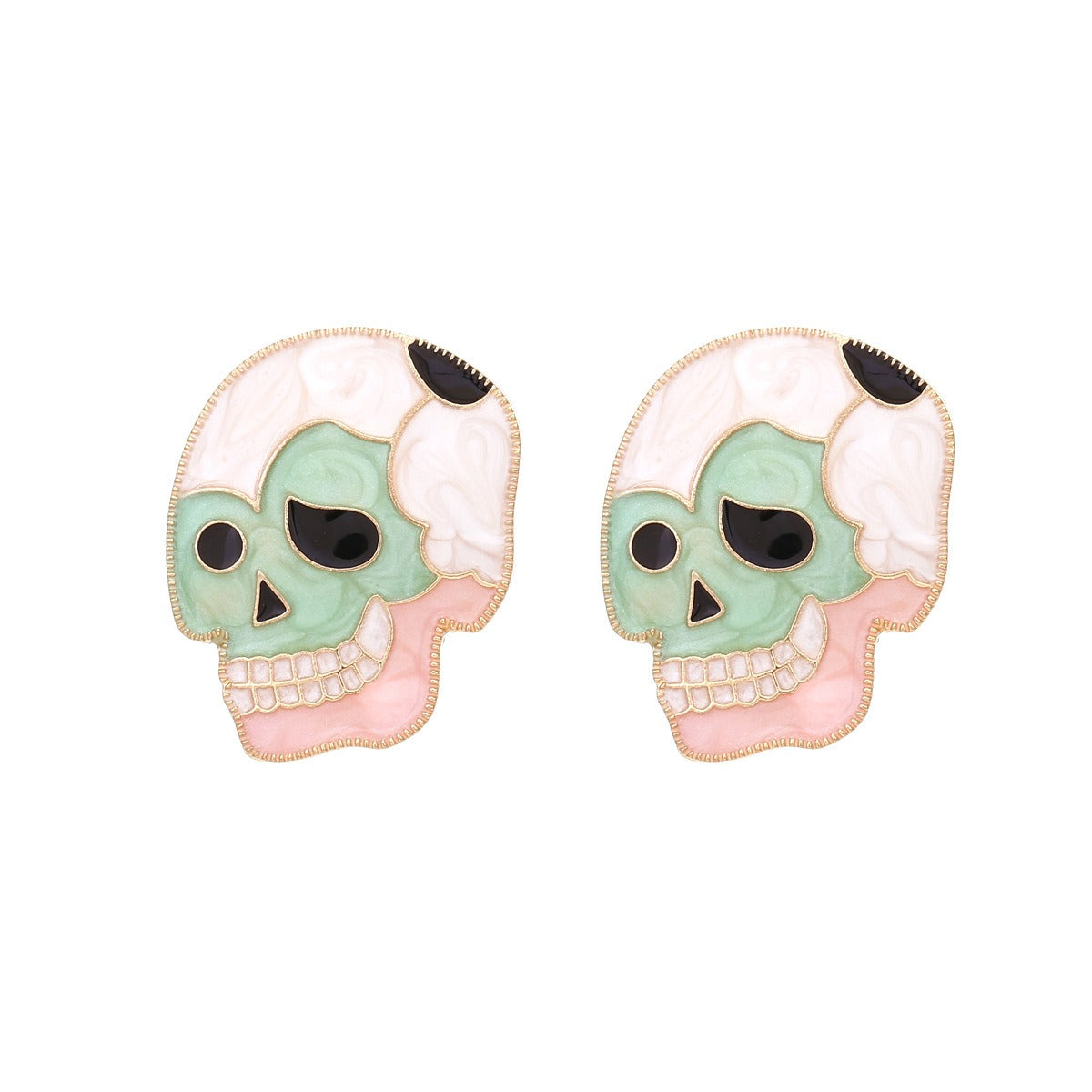 Pre Order:  Alloy Drip Oil Skeleton Earrings