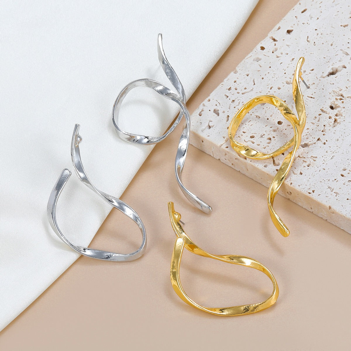 Pre Order:  Asymmetric Minimalist Alloy Earrings