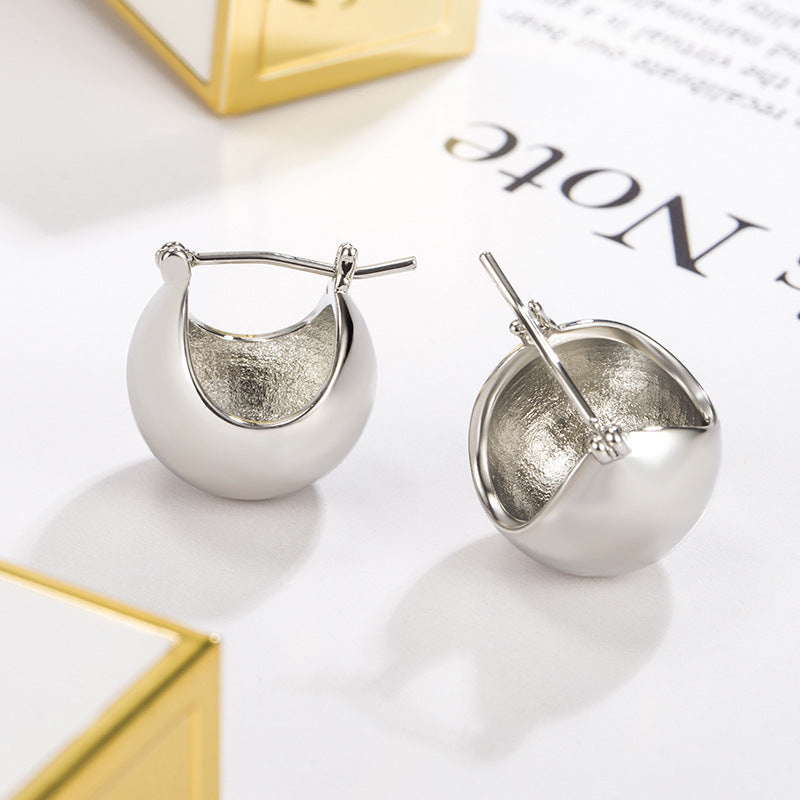 Pre Order:  Hollow Ball Huggie Earrings