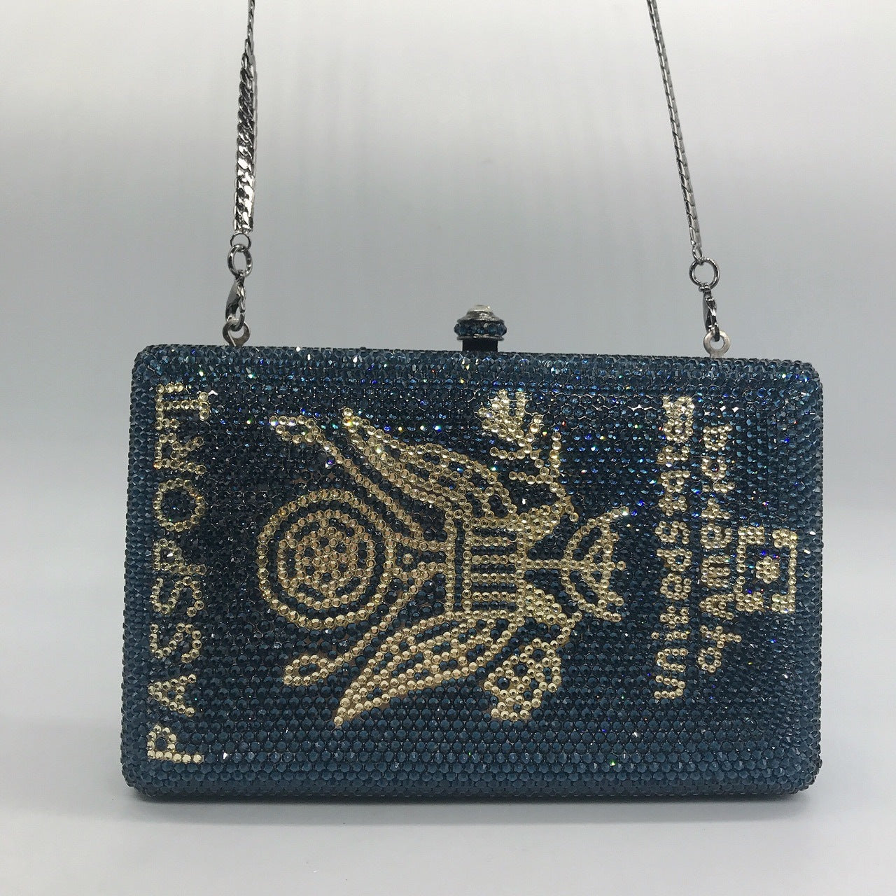 Pre Order:  Passport Rhinestones Clutch Bag