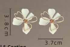 Pre Order:  Two-Layer Petal Stud Earrings