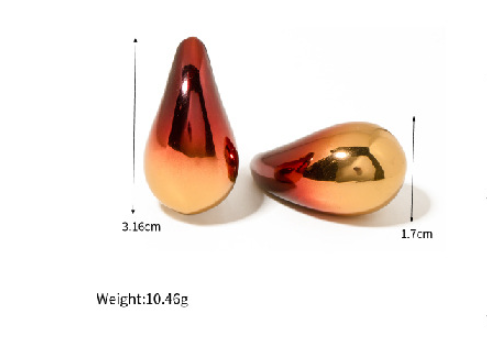 Pre Order:  Glossy Waterdrop Stud Earrings