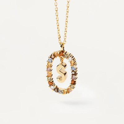 Pre Order:  Letter Pendant Collarbone Necklace