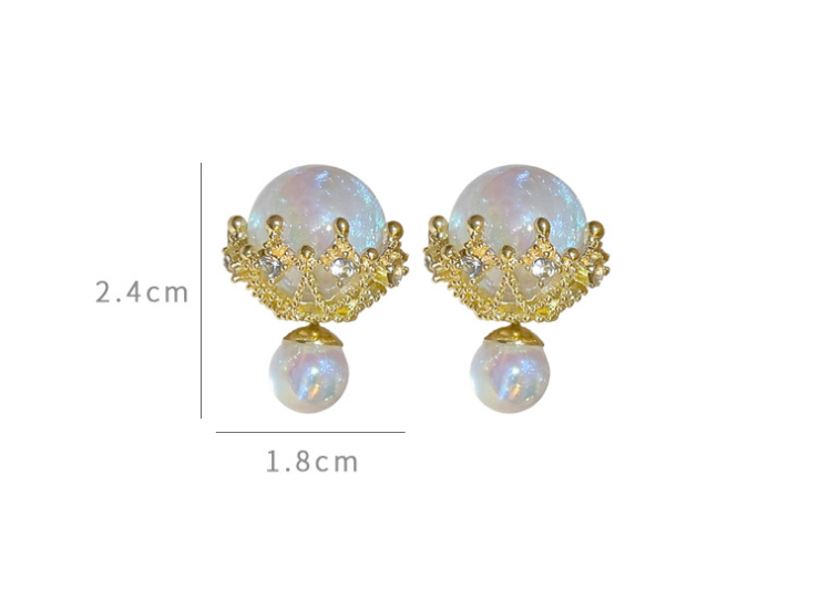 Pre Order:  Mermaid Princess Pearl Double Sided Earrings