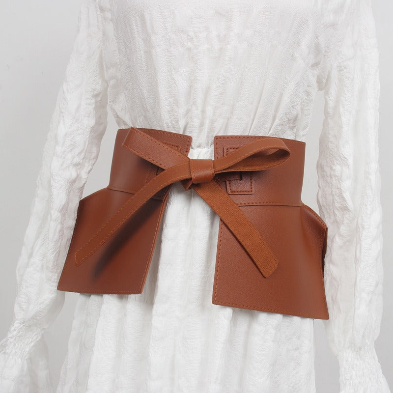 Pre Order:  Knotted Tie Waist Wide Belt