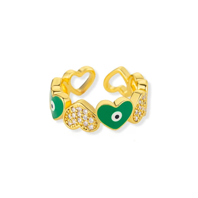 Pre Order:  Hearts Link Open Adjustable Rings