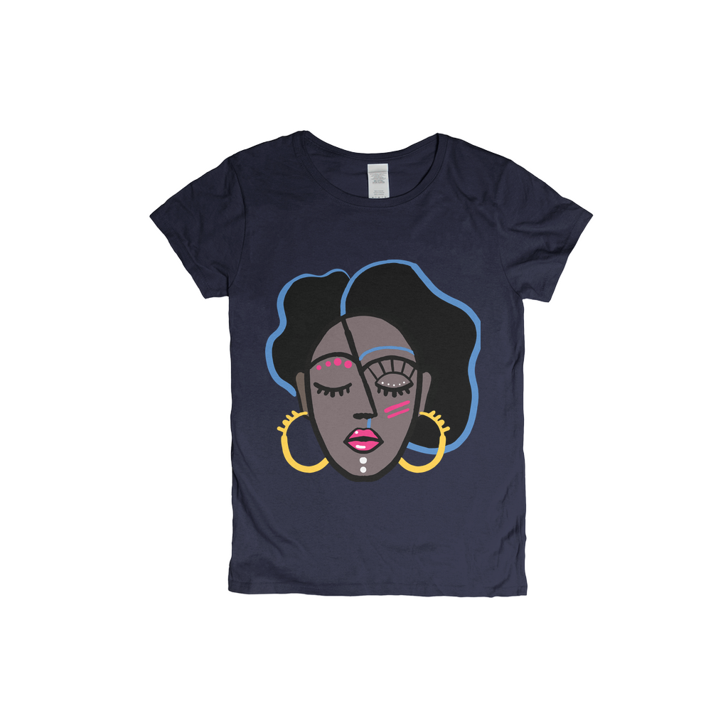 Mocha Afro Pink T-Shirt