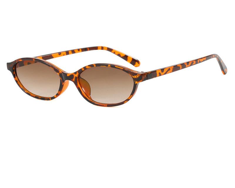 Sleek Oval Cat-Eye Sunglasses