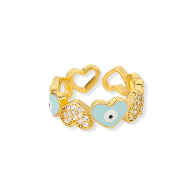 Pre Order:  Hearts Link Open Adjustable Rings