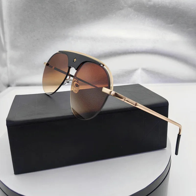 Pre Order:  Retro Single Bridge Star Sunglasses