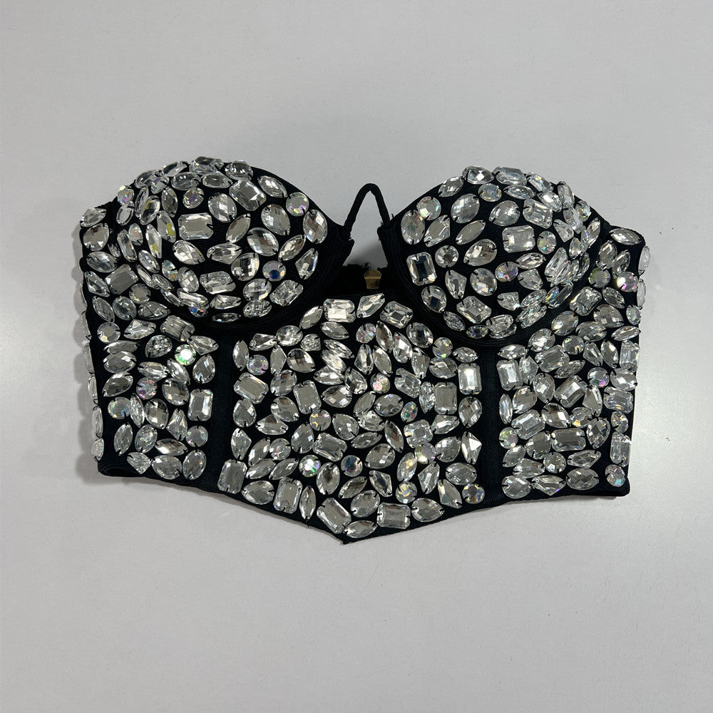 Pre Order:  Diamond-Encrusted Strapless Corset