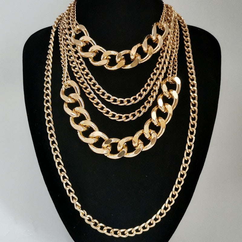 Multilayer Gold and Silver Plated Boho Necklaces