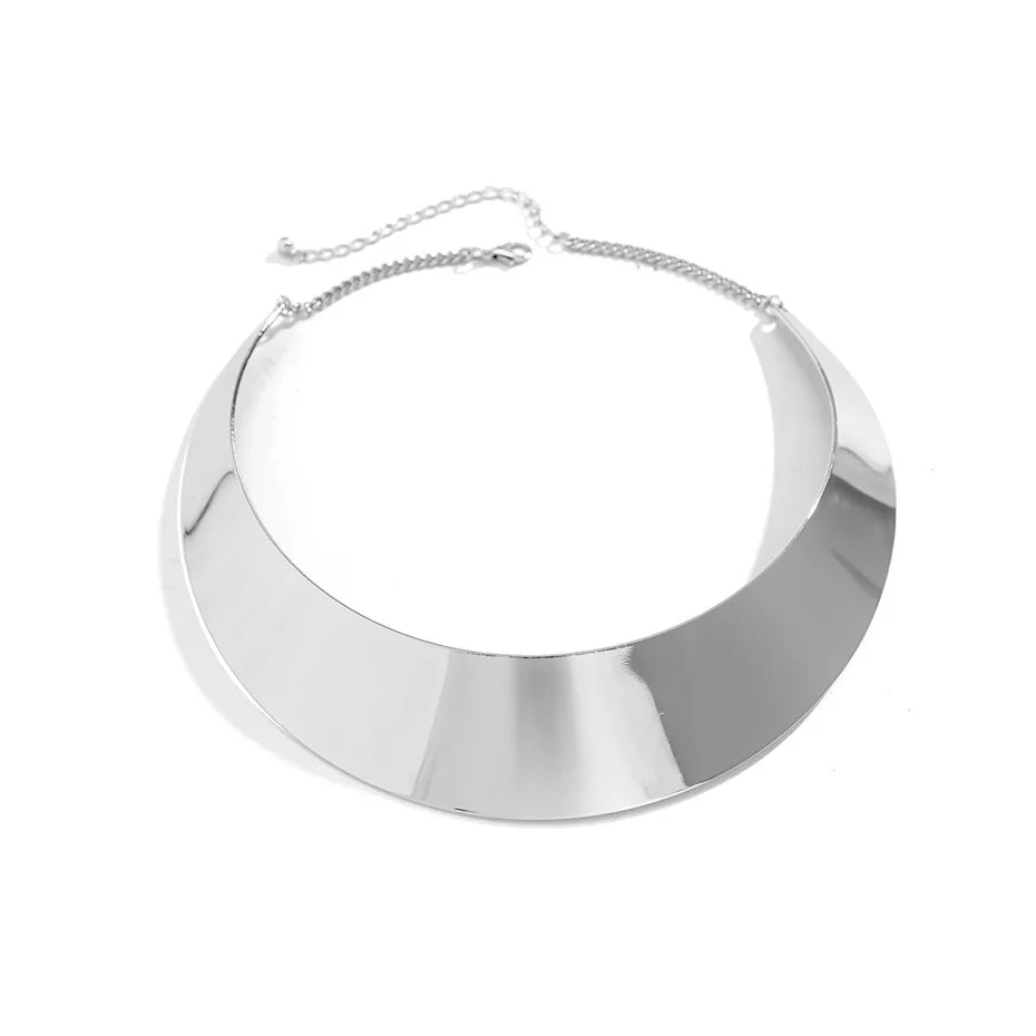 Pre Order:  Wide Metal Torque Necklace