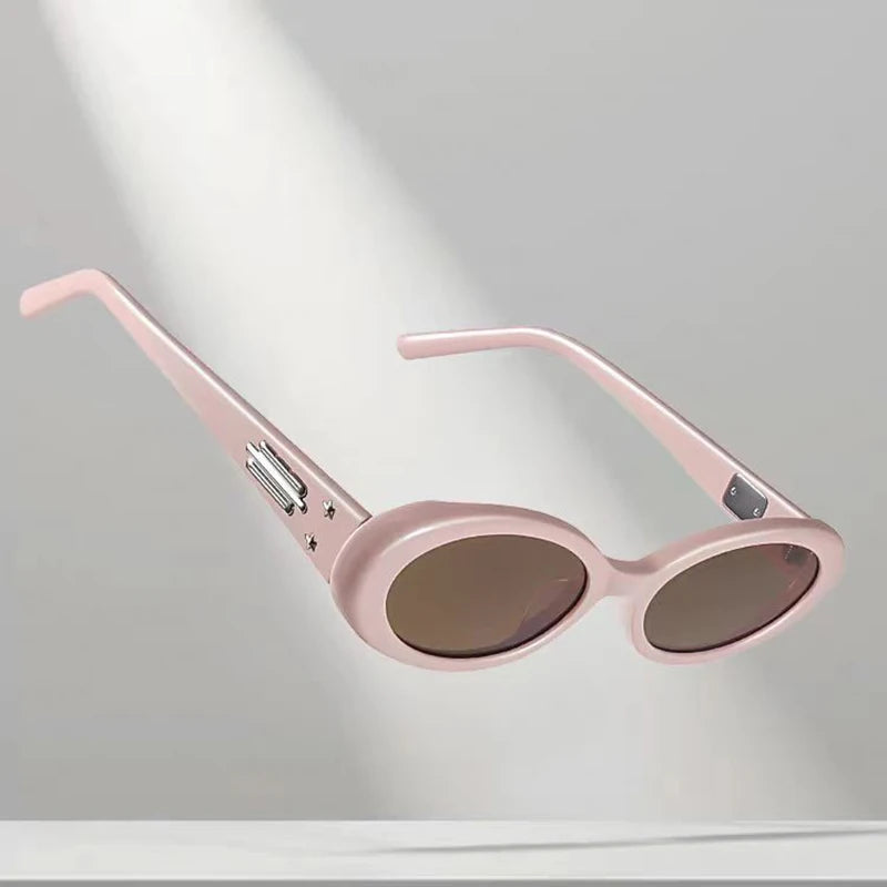 Pre Order:  Retro Oval Panel Sunglasses