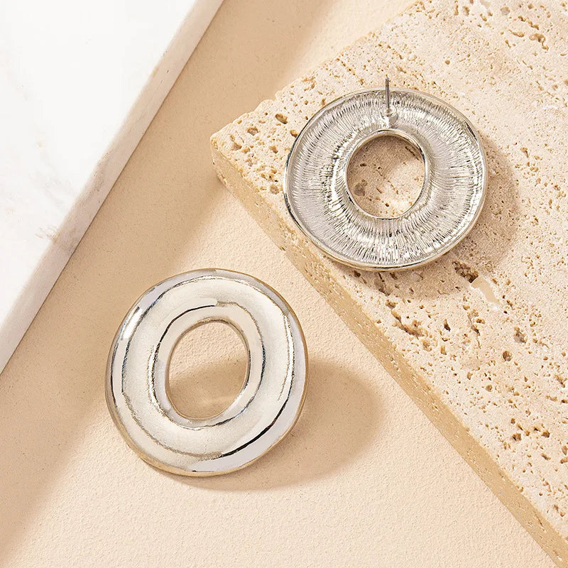 Pre Order:  Circular Plated Stud Earrings