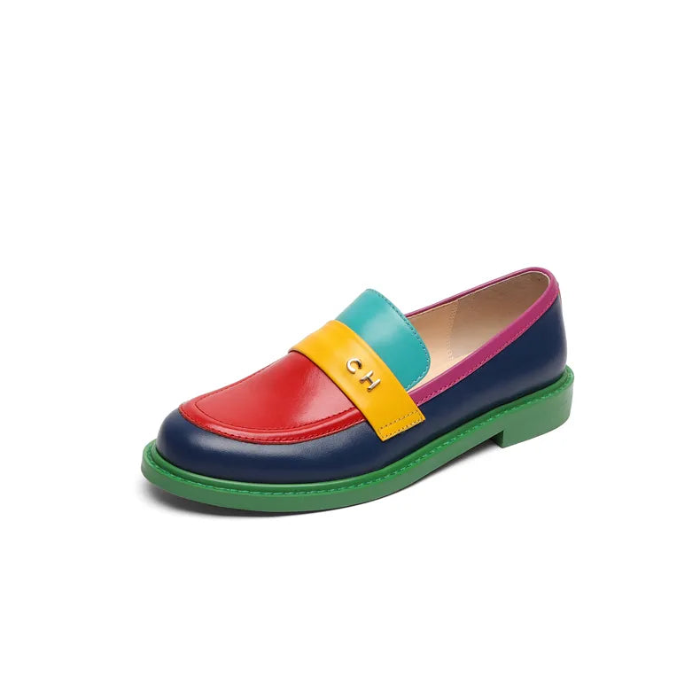 Pre Order:  Round Toe Chunky Platform Loafers