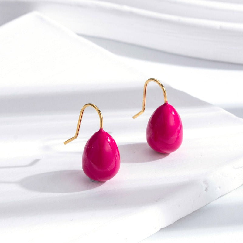 Pre Order:  Water Drop Candy Hook Earrings