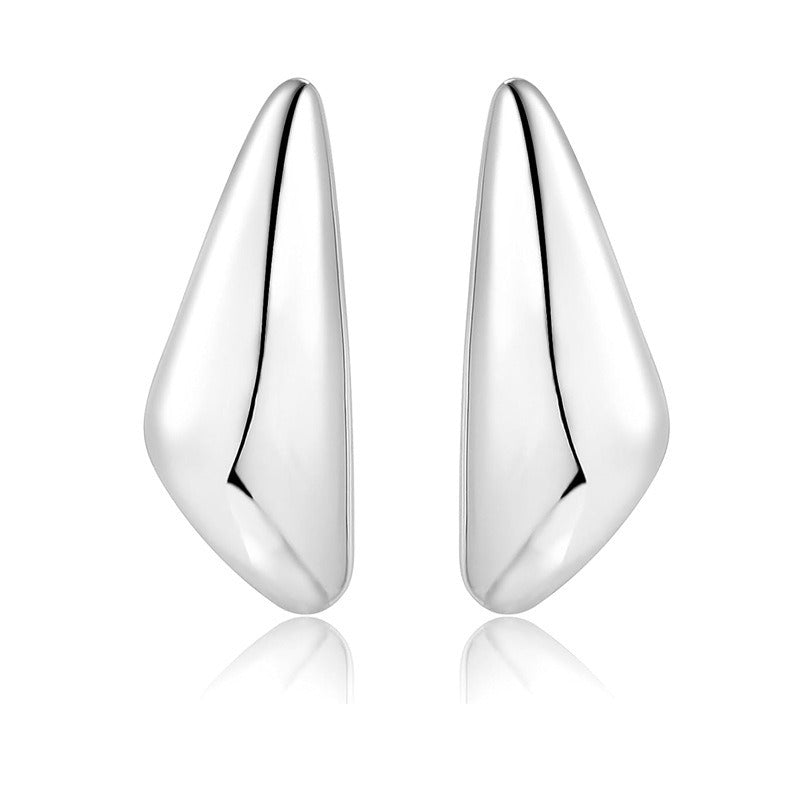 Pre Order:  Light Sensitive Surface Melon Seed Alloy Earrings