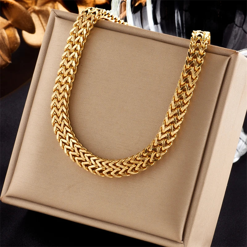 Pre Order:  Double Wheat Chain Necklace