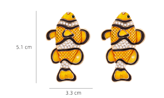 Pre Order: Clown Fish Earrings